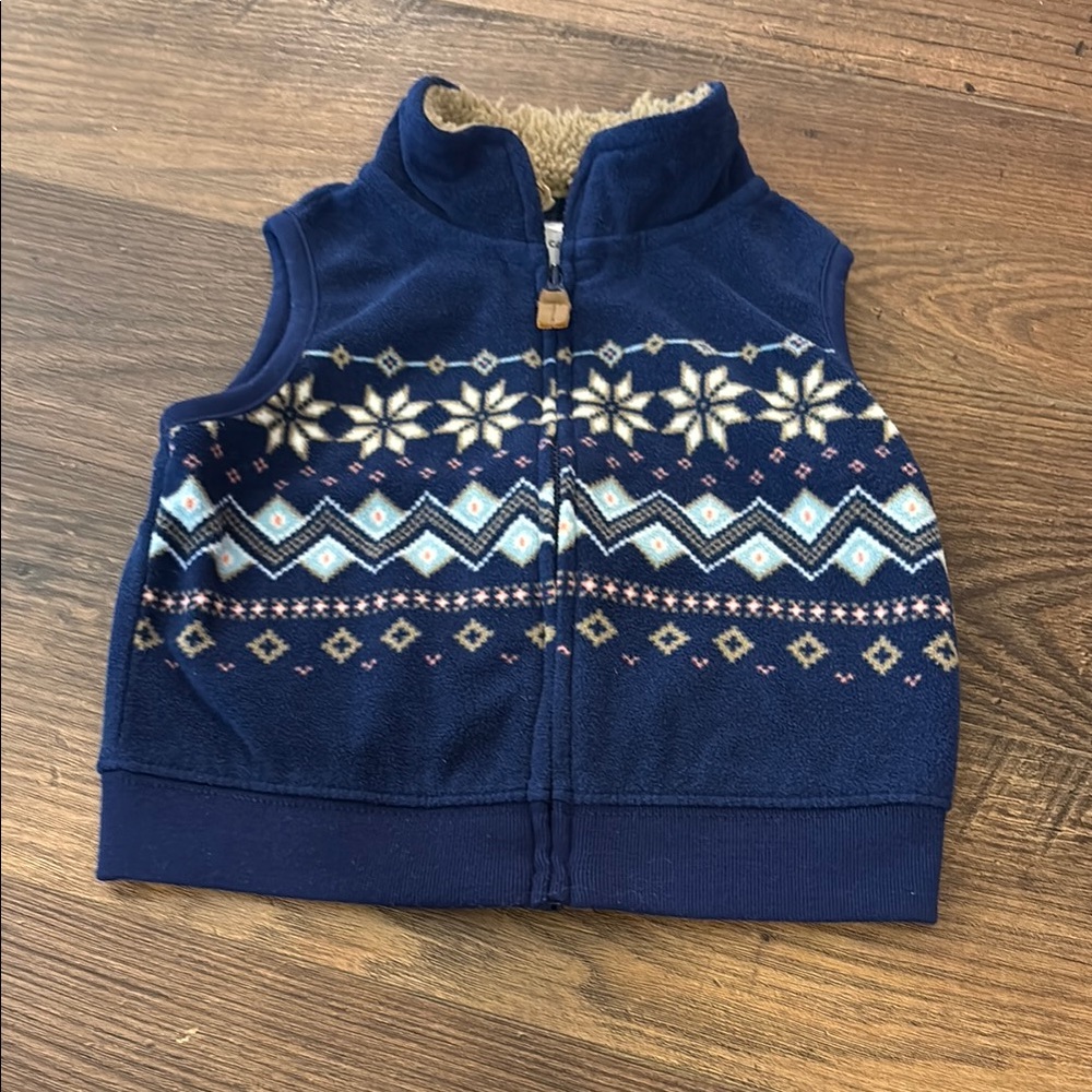 Carter's Blue Fleece Vest